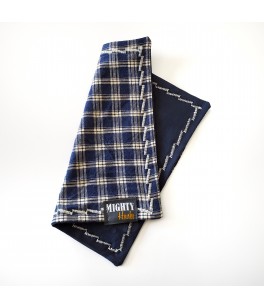 Navy Plaid Mighty Mini with Microfiber